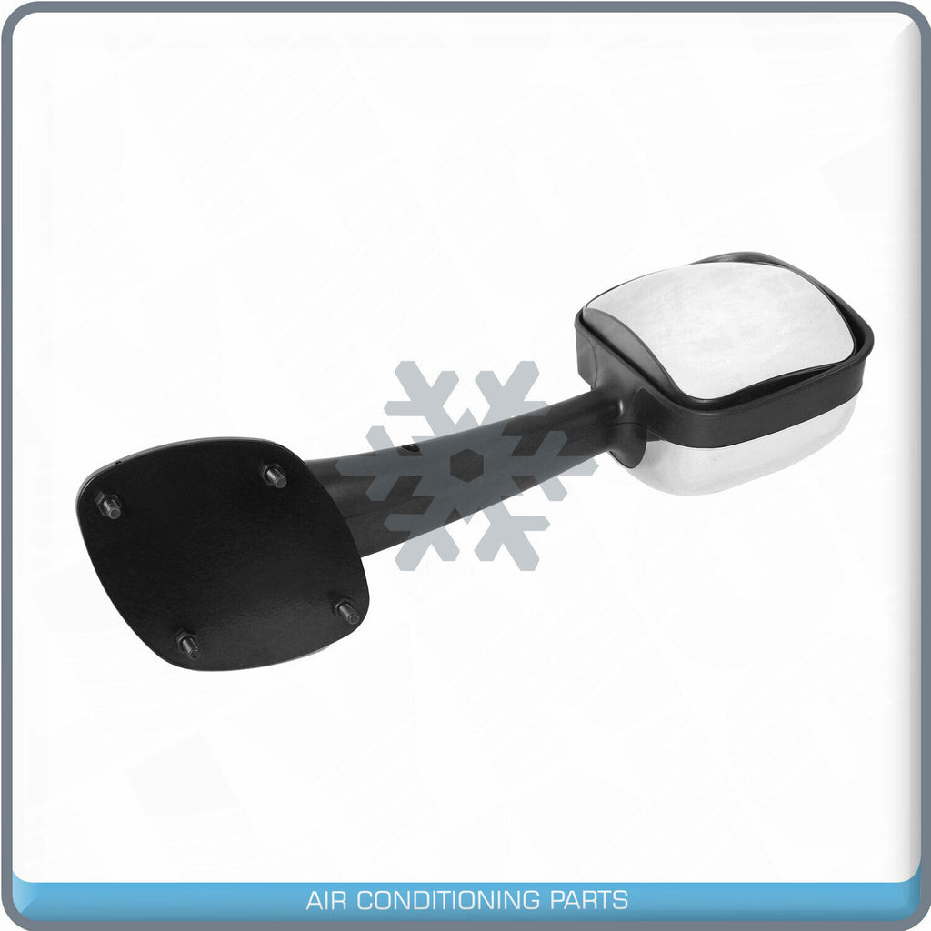 Chrome Hood Mirror Driver Left Side Assembly fit 2008-2016 Freightliner Cascadia - Qualy Air