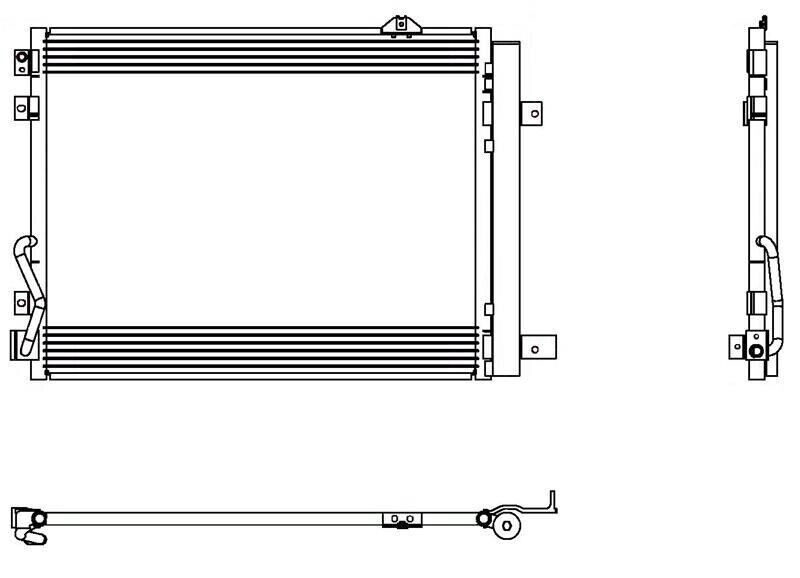 A/C Condenser for Borrego, Sorento QR - Qualy Air