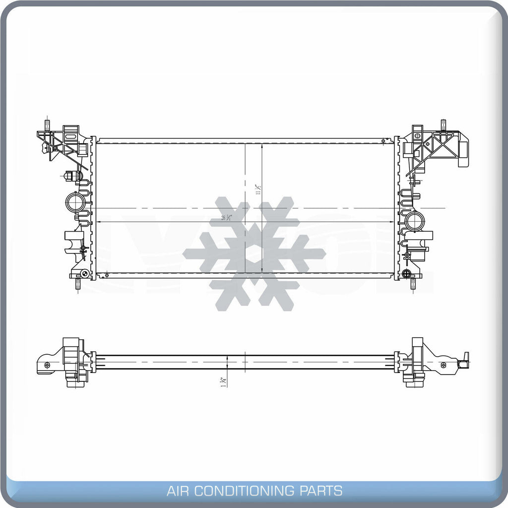 Radiator for OE# 39116554 13453907 13453906 GM3010605 GM3010592 134435... QL - Qualy Air