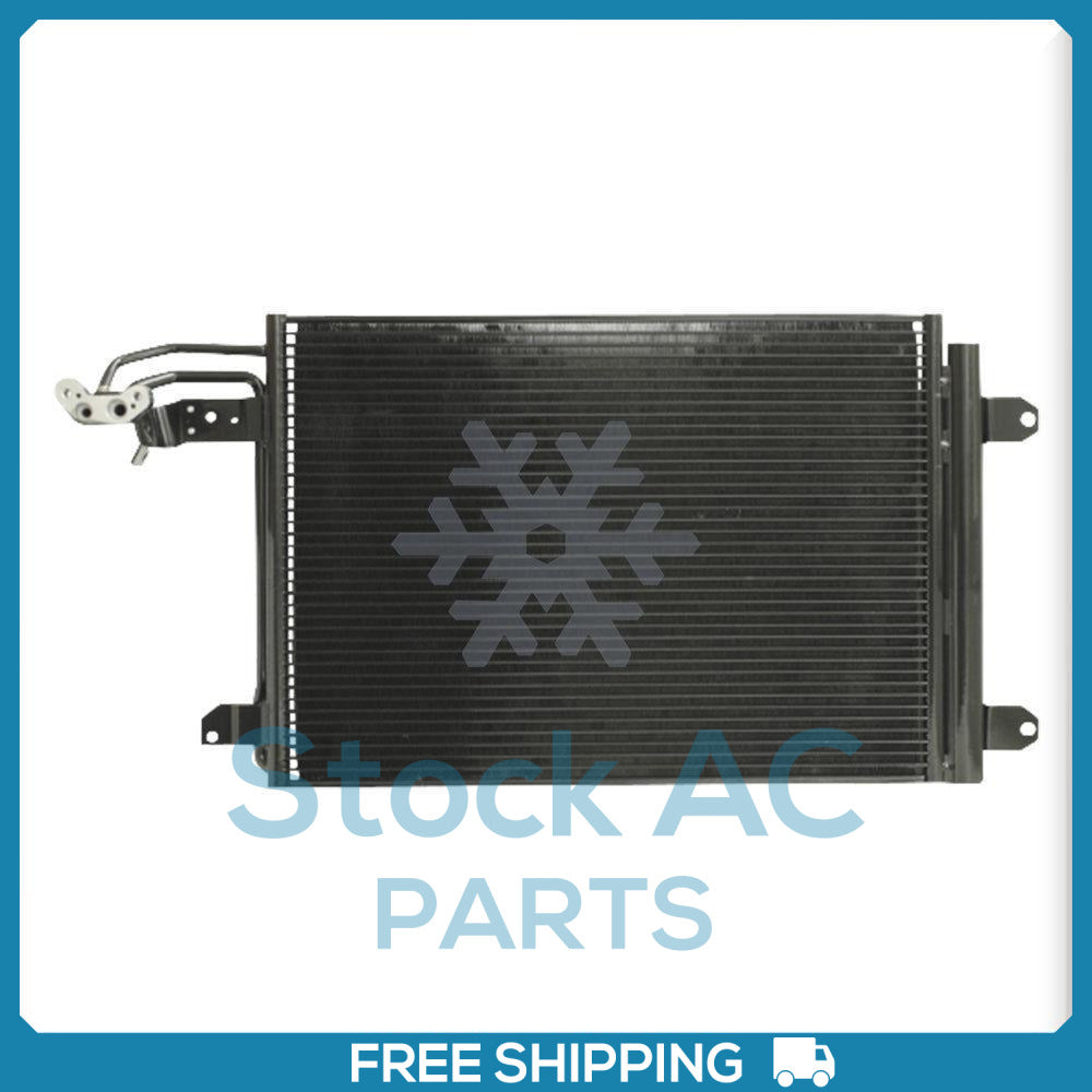 New A/C Condenser w/ Drier for VW Jetta, Rabbit, Golf, EOS / Audi A3, TT - Qualy Air