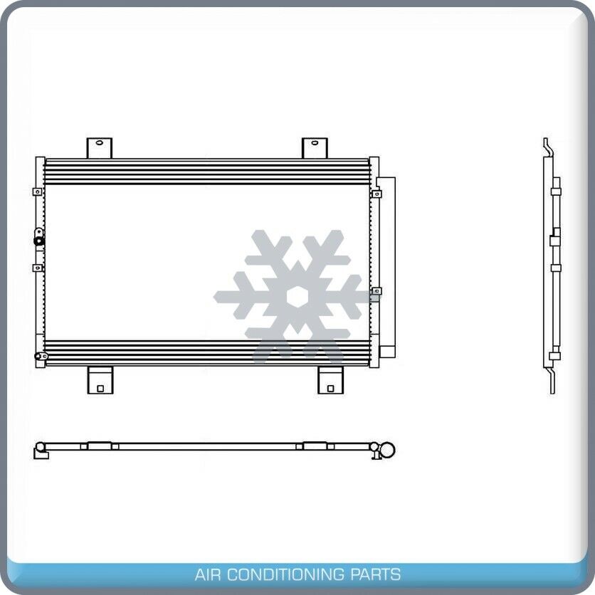 A/C Condenser for Toyota Highlander Hybrid 3.3L, Highlander Hybrid Limited.. - Qualy Air