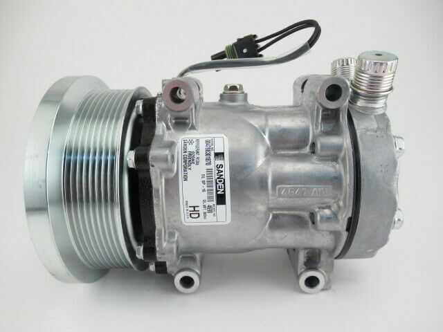 A/C Compressor OEM Sanden SD7H15 fits Caterpillar 730C, 735, 735B, 740, 740... - Qualy Air