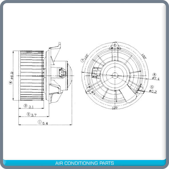 New A/C Blower Motor for Cadillac Escalade EXT / Chevy Silverado 1500/3500 01-07 - Qualy Air