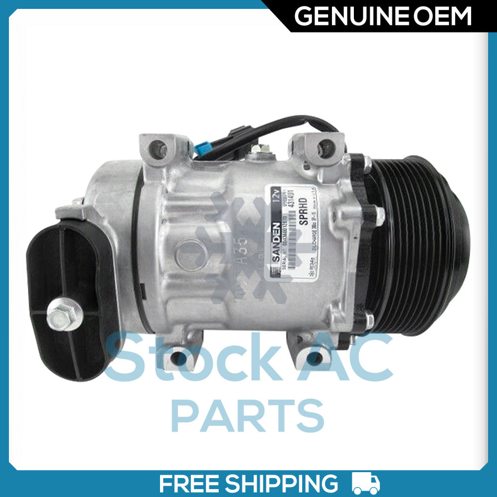 New OEM SANDEN A/C Compressor for Freightliner Cascadia / M2 106 - OE# 4314 RQ - Qualy Air