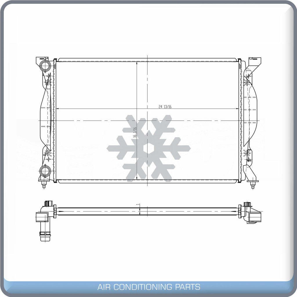 New Radiator For 02-06 Audi A4 1.8L L4 Sedan Cabriolet  Quattro MT Only QL - Qualy Air
