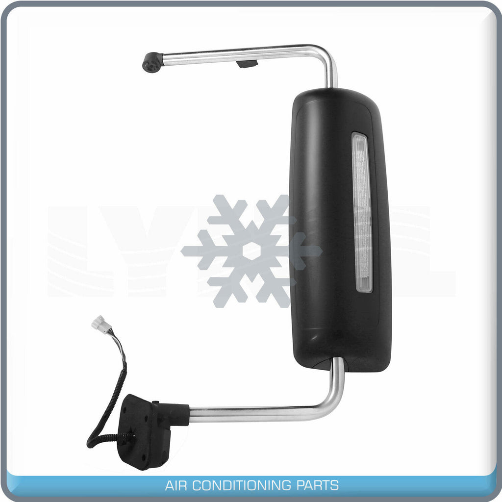 Black Rear View Side Power Heated Mirror Left Side fit 08-18 Prostar Lonestar QL - Qualy Air