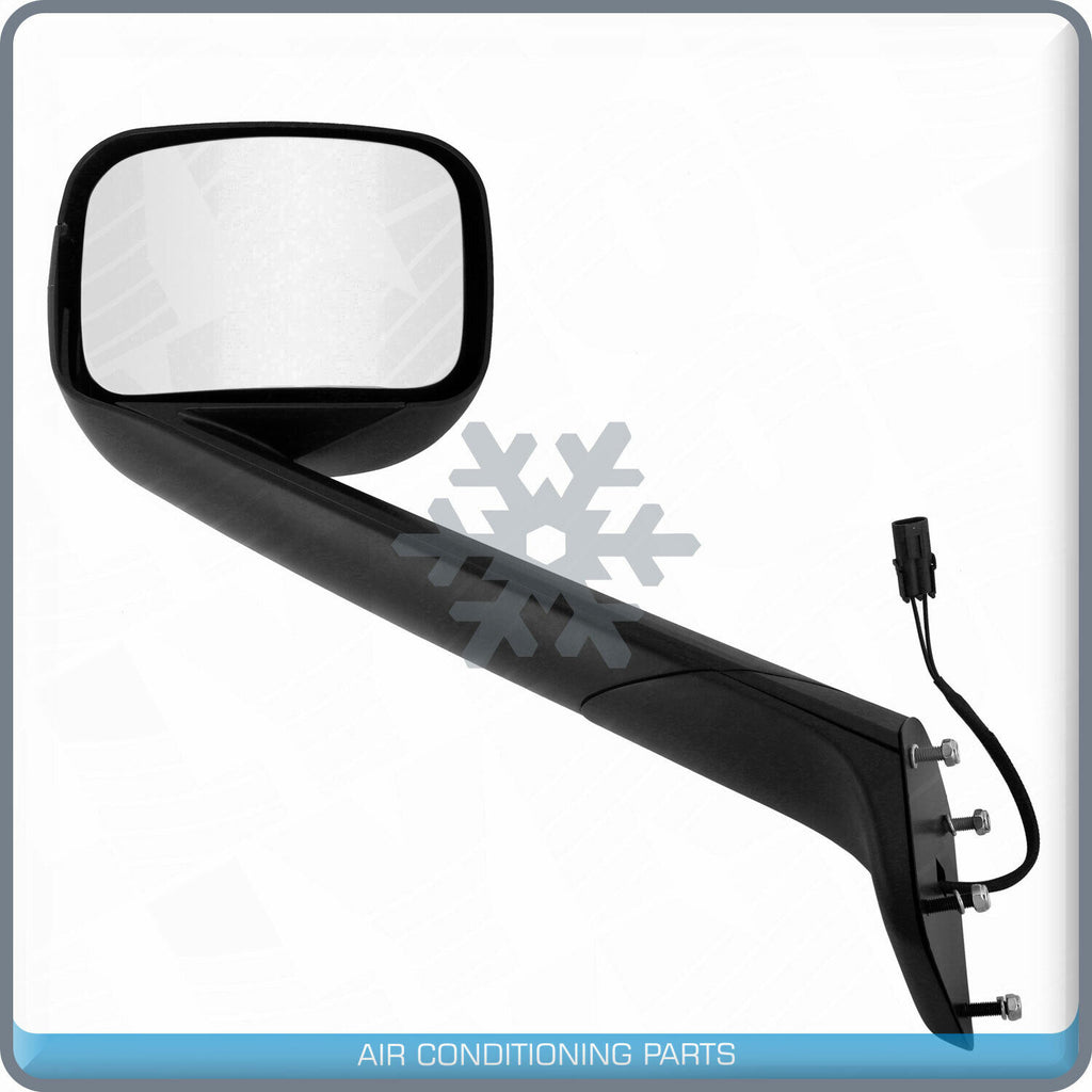 Chrome Hood Mirror Right Passenger Side Assembly fit 18-22 Freightliner Cascadia - Qualy Air