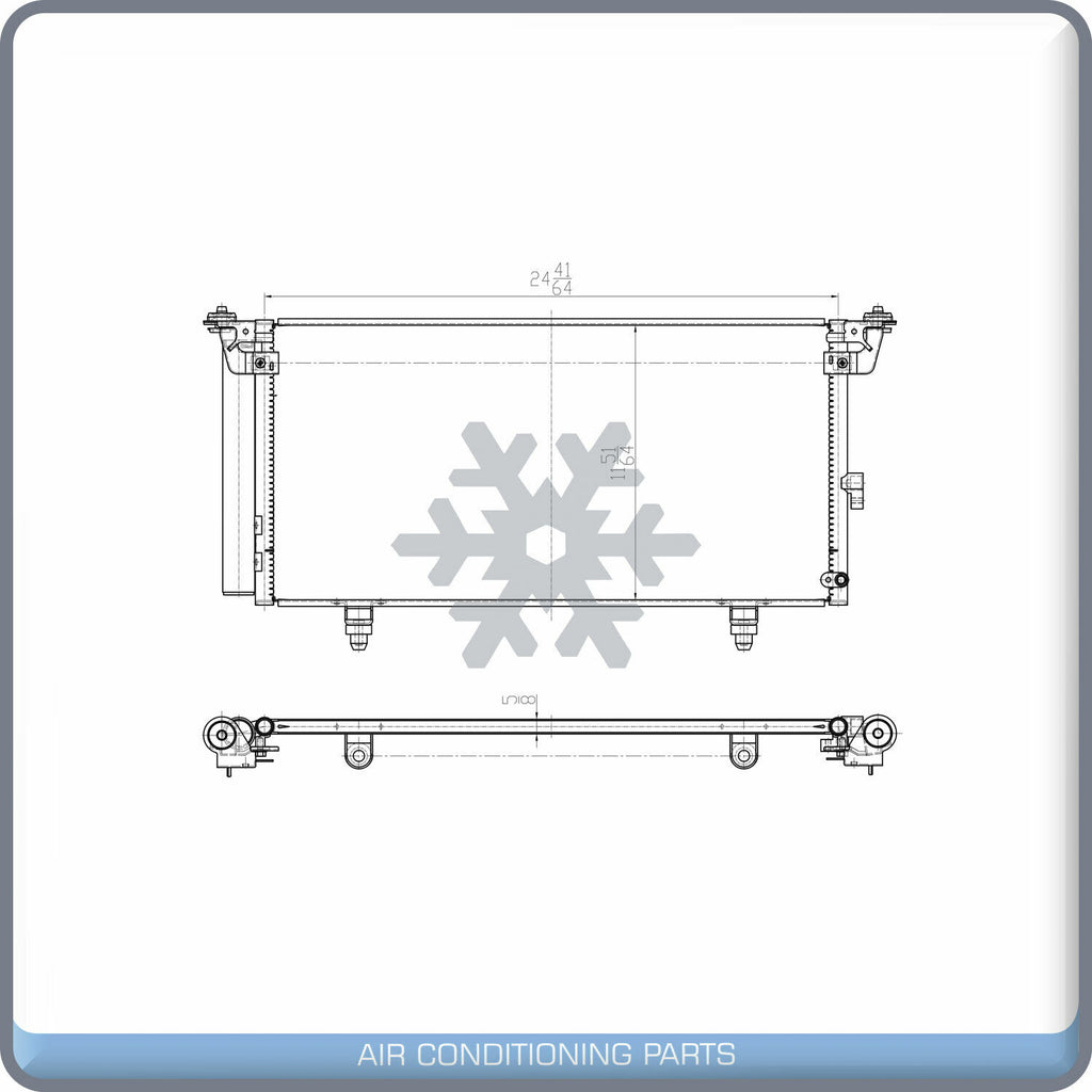 A/C Condenser for Subaru Legacy, Outback QL - Qualy Air