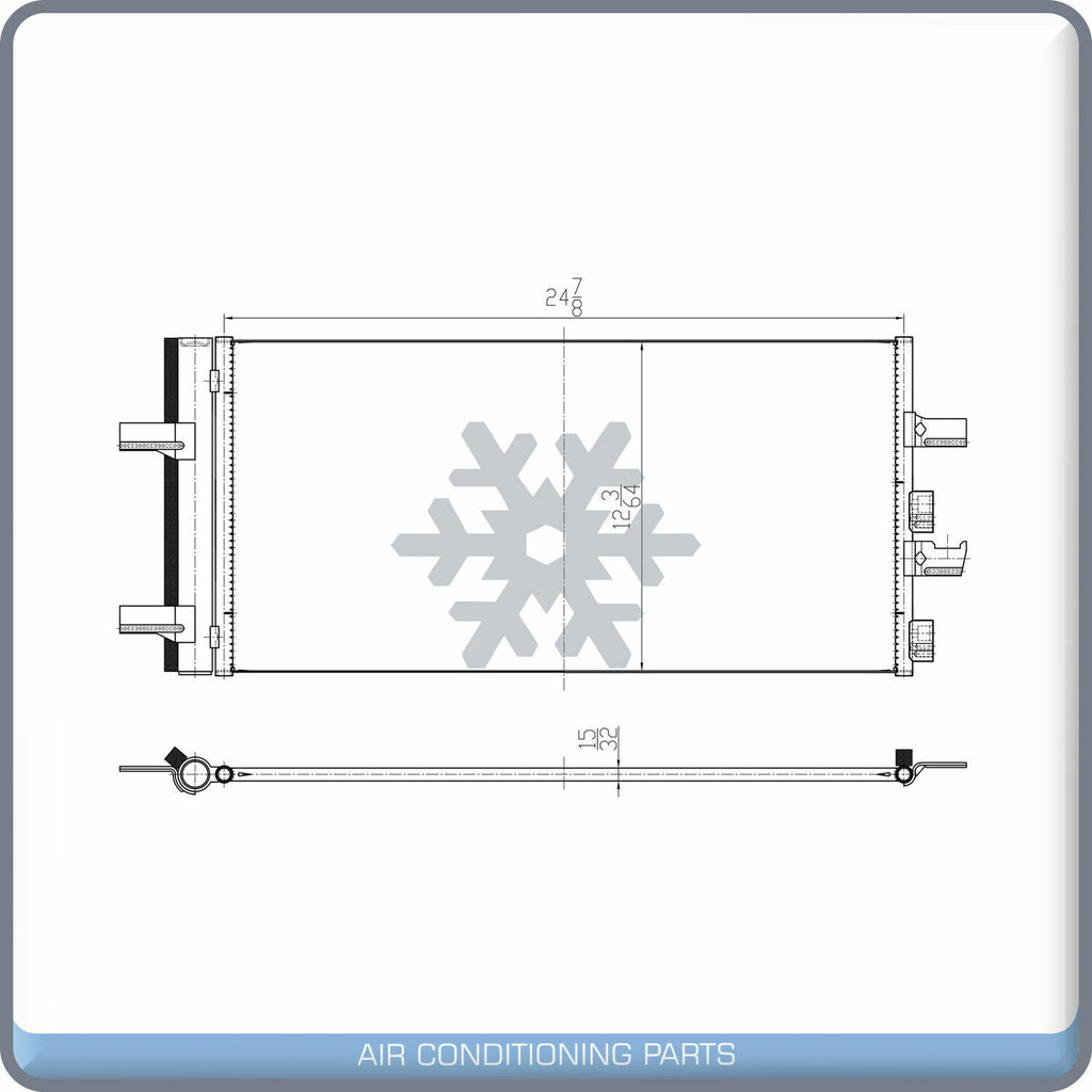 A/C Condenser for Mini Cooper, Cooper Clubman QL - Qualy Air