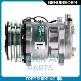 A/C Compressor OEM Sanden SD5H14 fits Case IH 2130, NT, PANTHER, WL, WT, XL... - Qualy Air