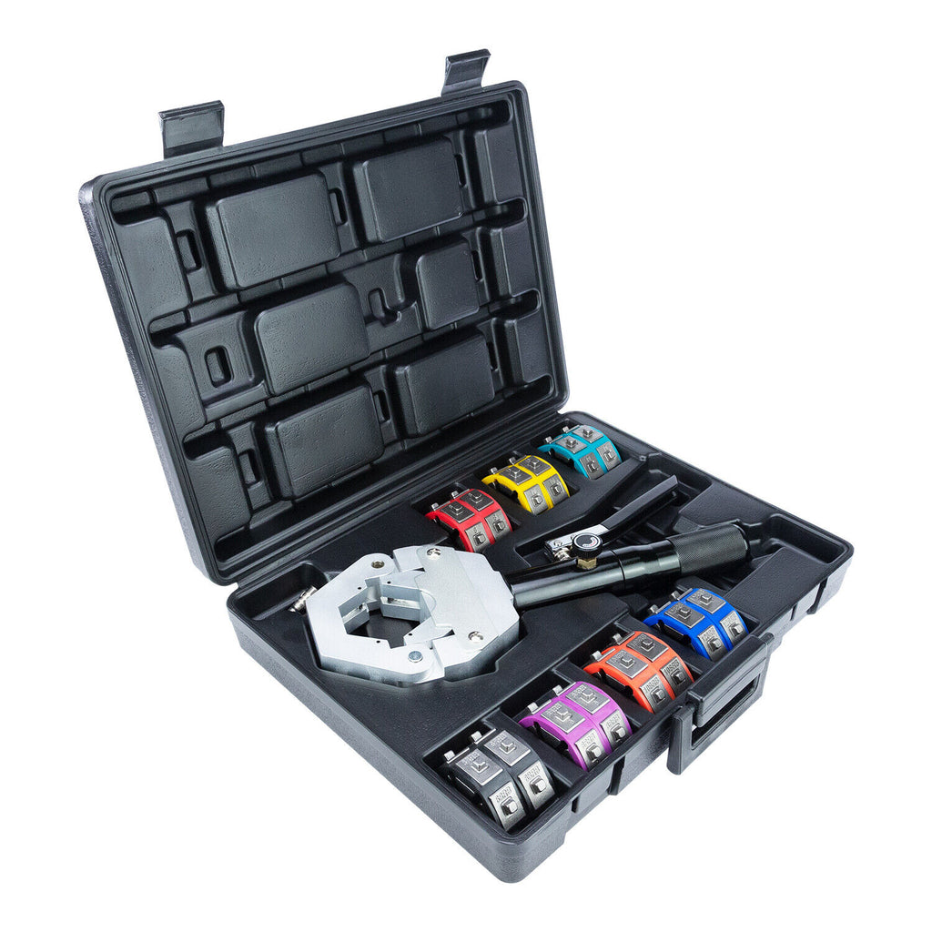 A/C HYDRAULIC HOSE CRIMPING TOOL FULL KIT - AIR CONDITIONING REPAIR - Qualy Air