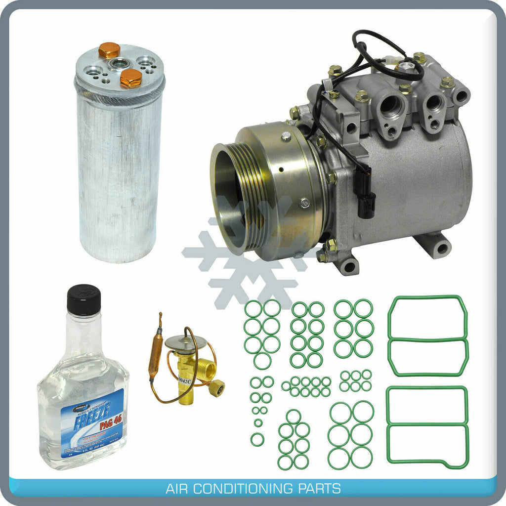 NEW A/C Compressor w/ Repair KIT fits Mitsubishi Mirage 1994 to 1997 - Qualy Air