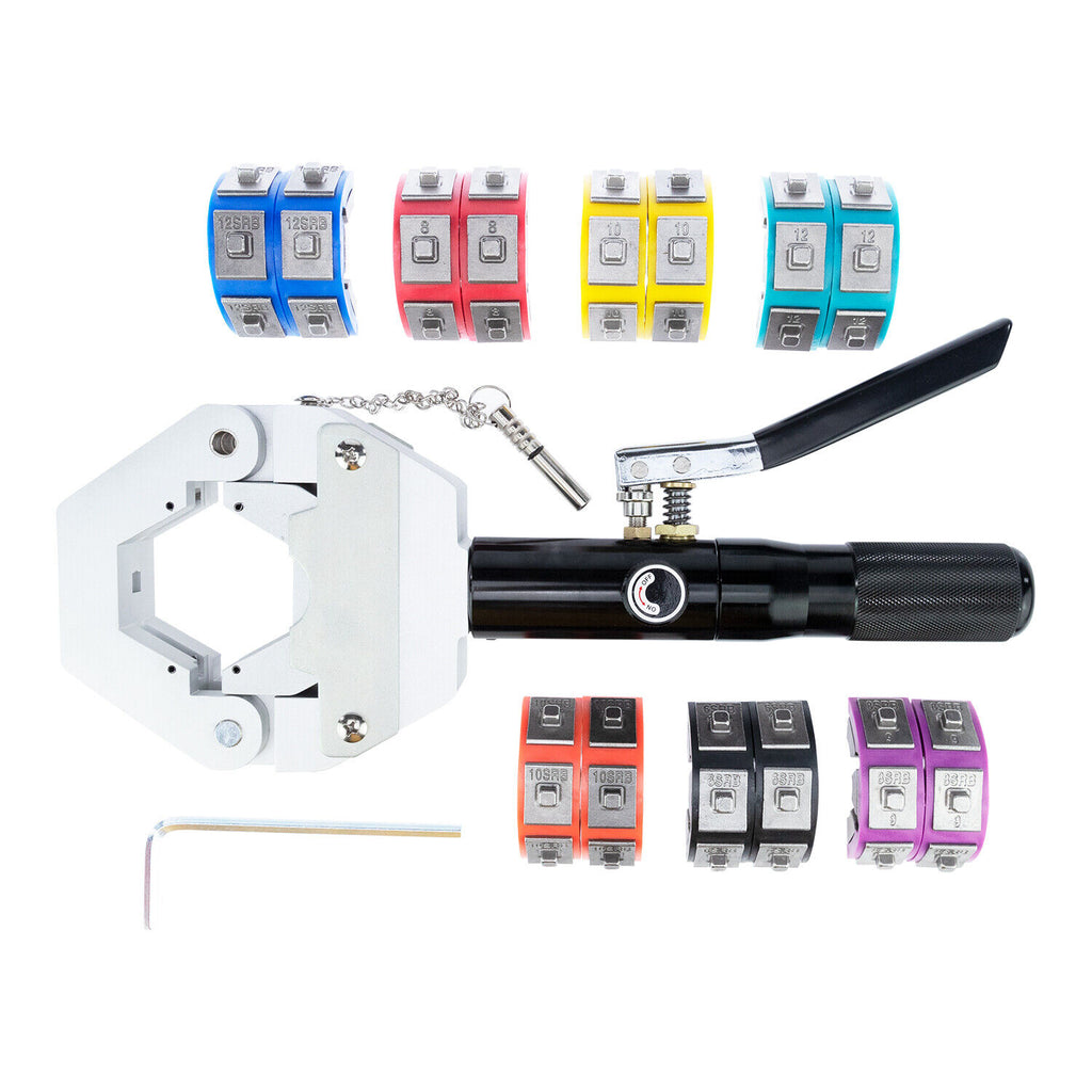 A/C HYDRAULIC HOSE CRIMPING TOOL FULL KIT - AIR CONDITIONING REPAIR - Qualy Air