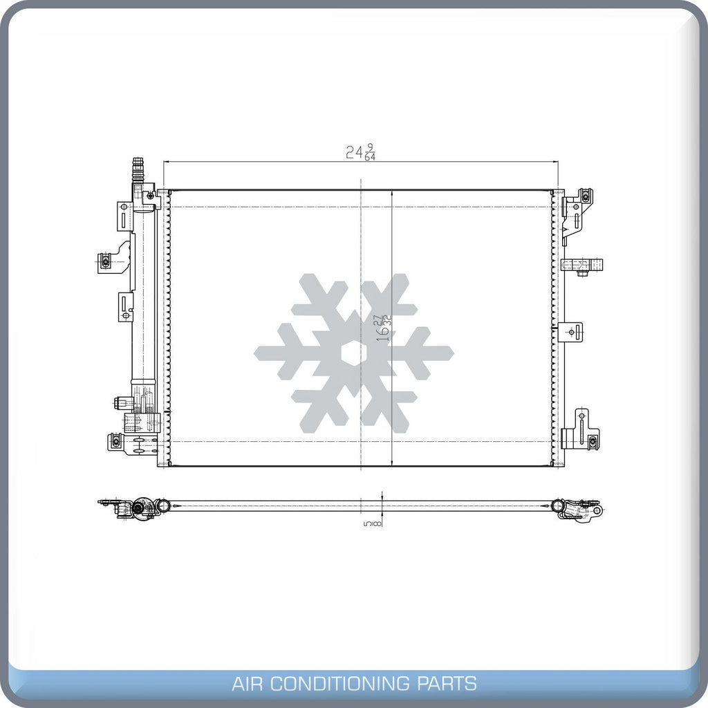 A/C Condenser for Volvo XC90 QL - Qualy Air