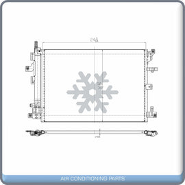 A/C Condenser for Volvo XC90 QL - Qualy Air