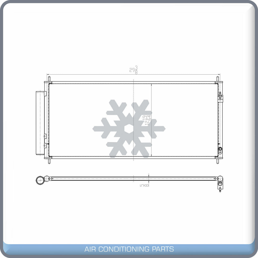 A/C Condenser for Honda Fit QL - Qualy Air