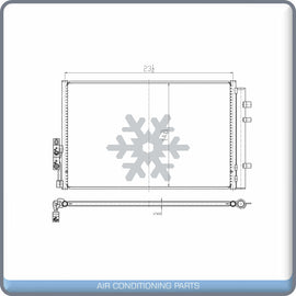 A/C Condenser for BMW X4, X3 QL - Qualy Air