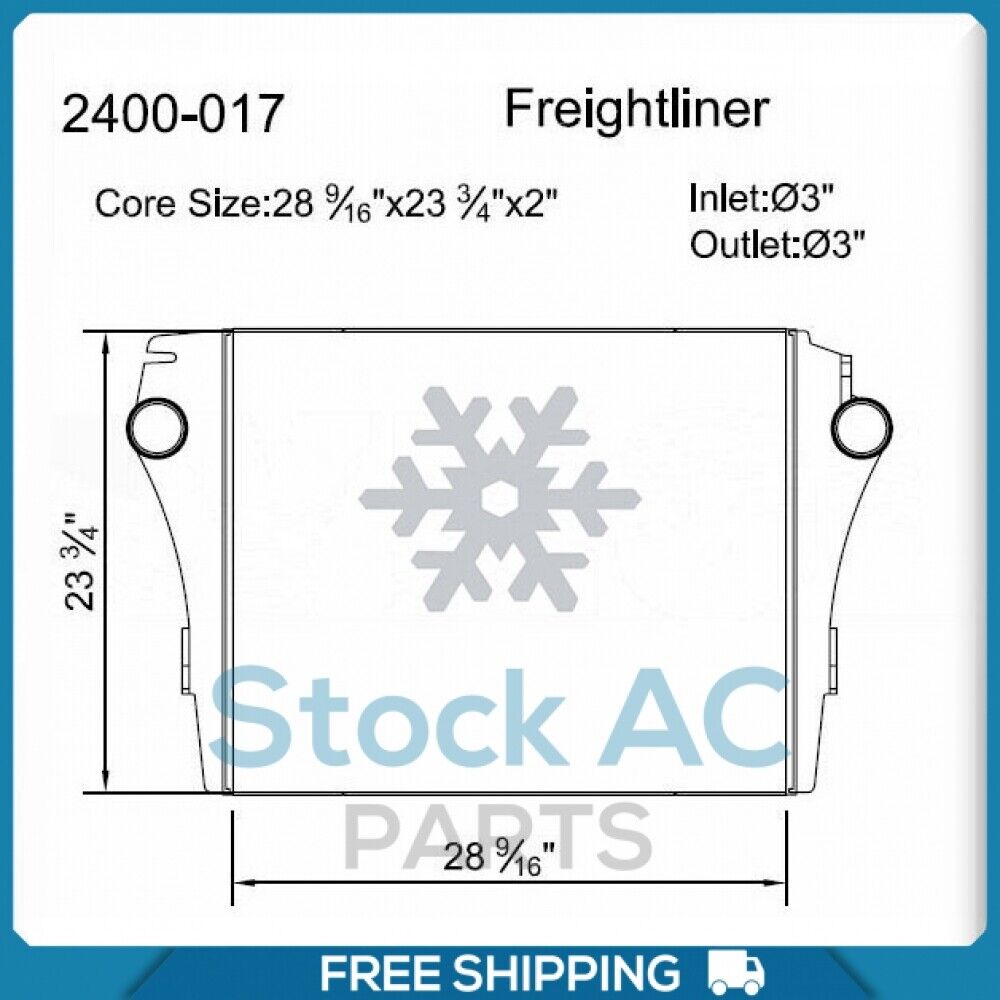 NEW Charge Air Cooler for 08-09 STERLING ACTERRA,08-10 FREIGHTLINER M2 / MO QL - Qualy Air