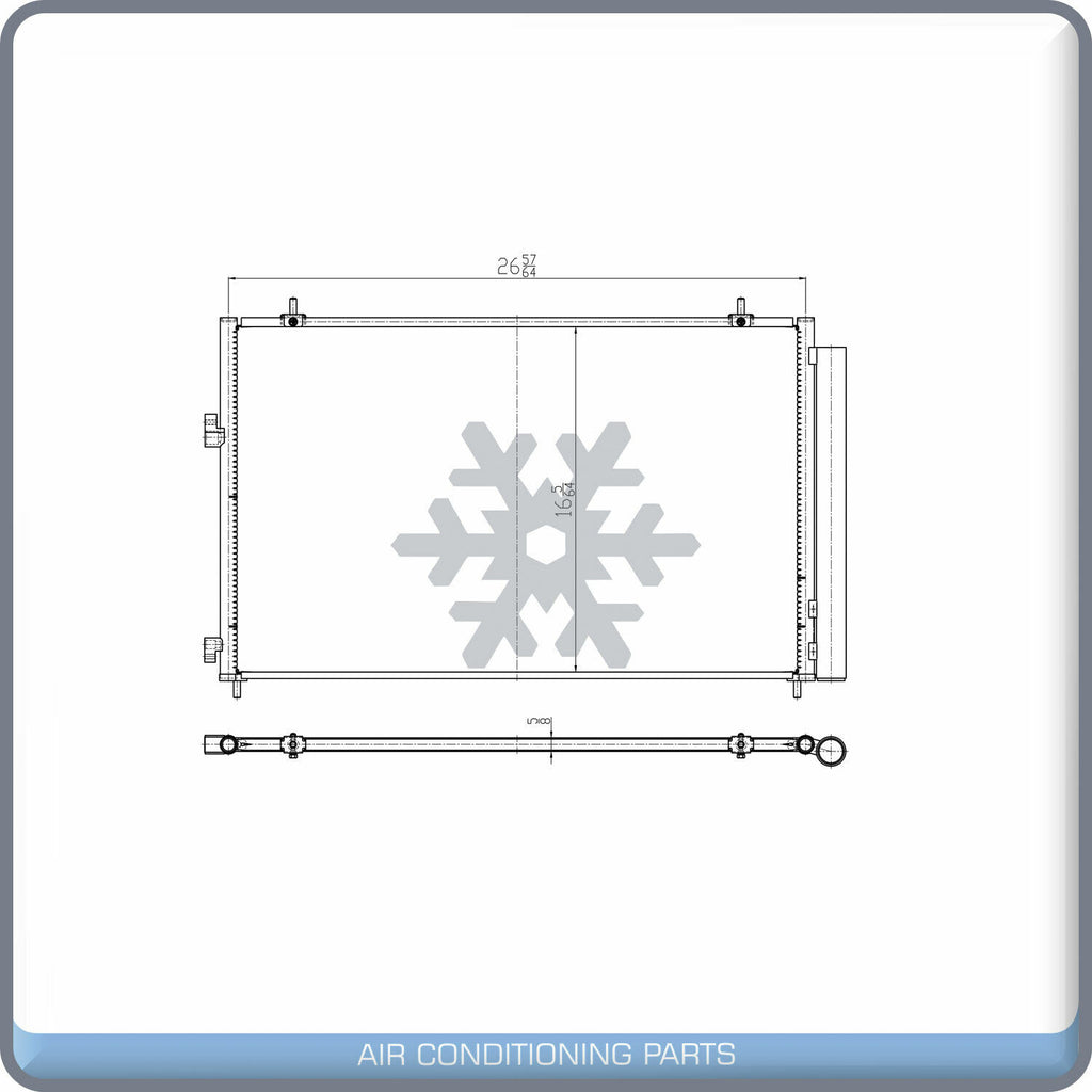 A/C Condenser for Toyota RAV4 - 2013 2014 2015 2016 2017 2018 QL - Qualy Air
