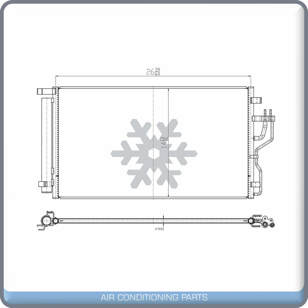 A/C Condenser for Sportage / Tucson QL - Qualy Air