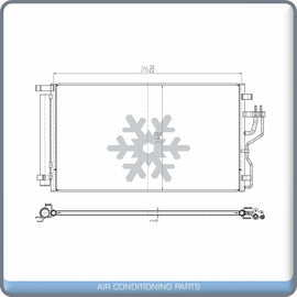 A/C Condenser for Sportage / Tucson QL - Qualy Air