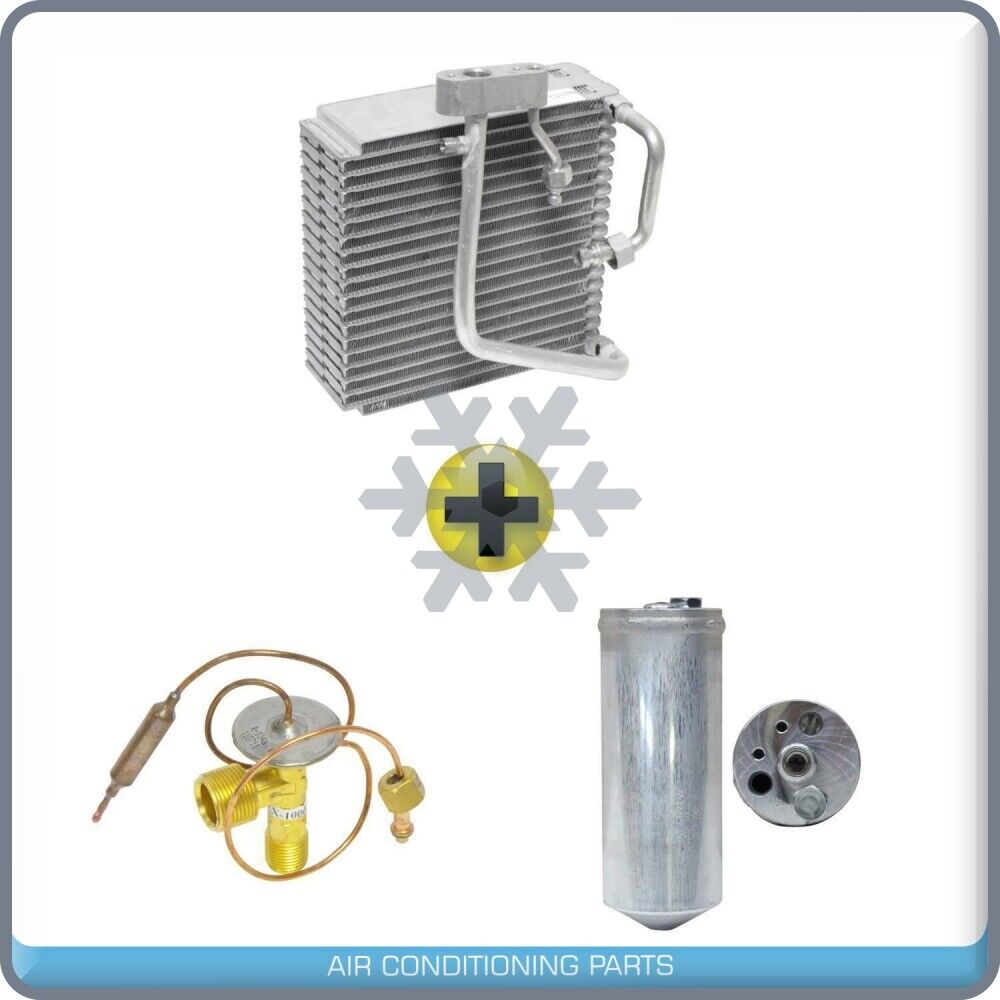 New AC Evaporator + Drier + Exp Valve Honda Civic 1997 to 2000 Replacement Kit - Qualy Air