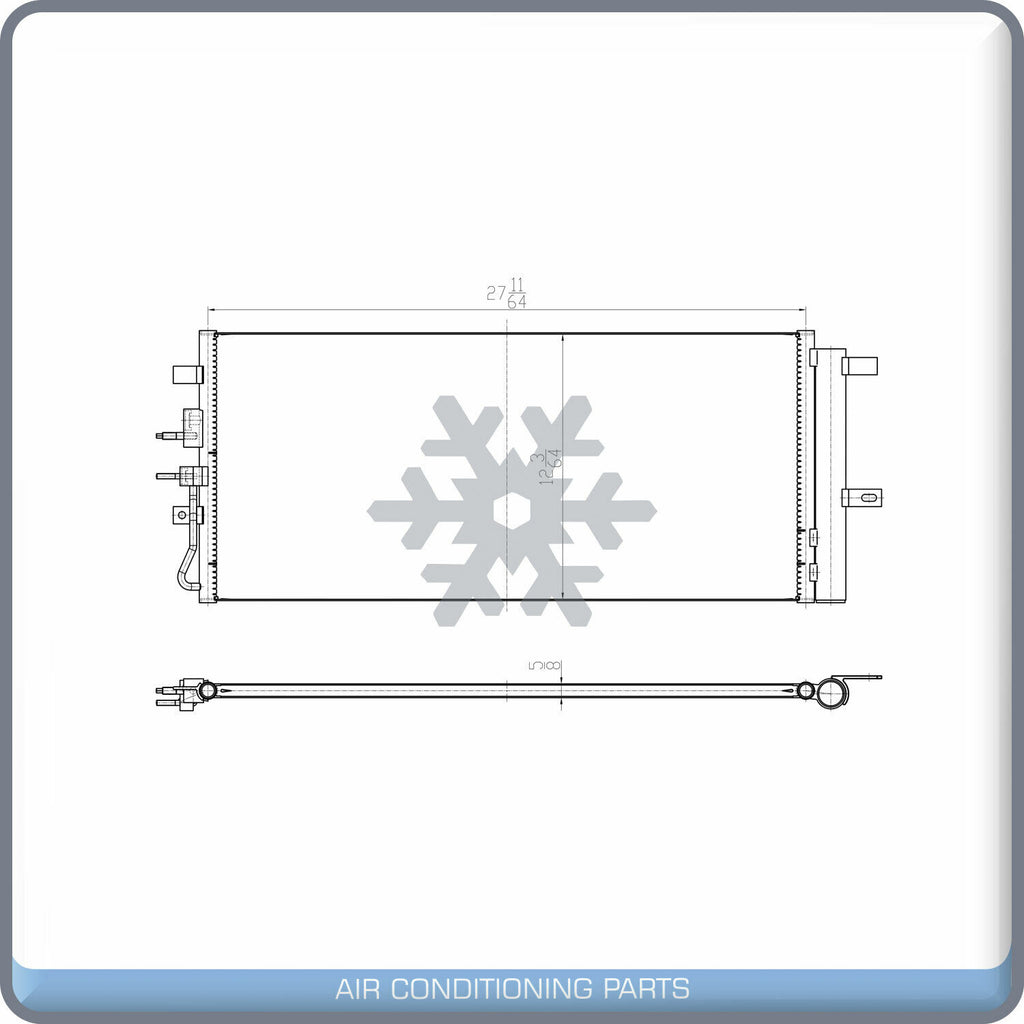 A/C Condenser for Lincoln MKZ QL - Qualy Air