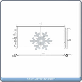A/C Condenser for Lincoln MKZ QL - Qualy Air