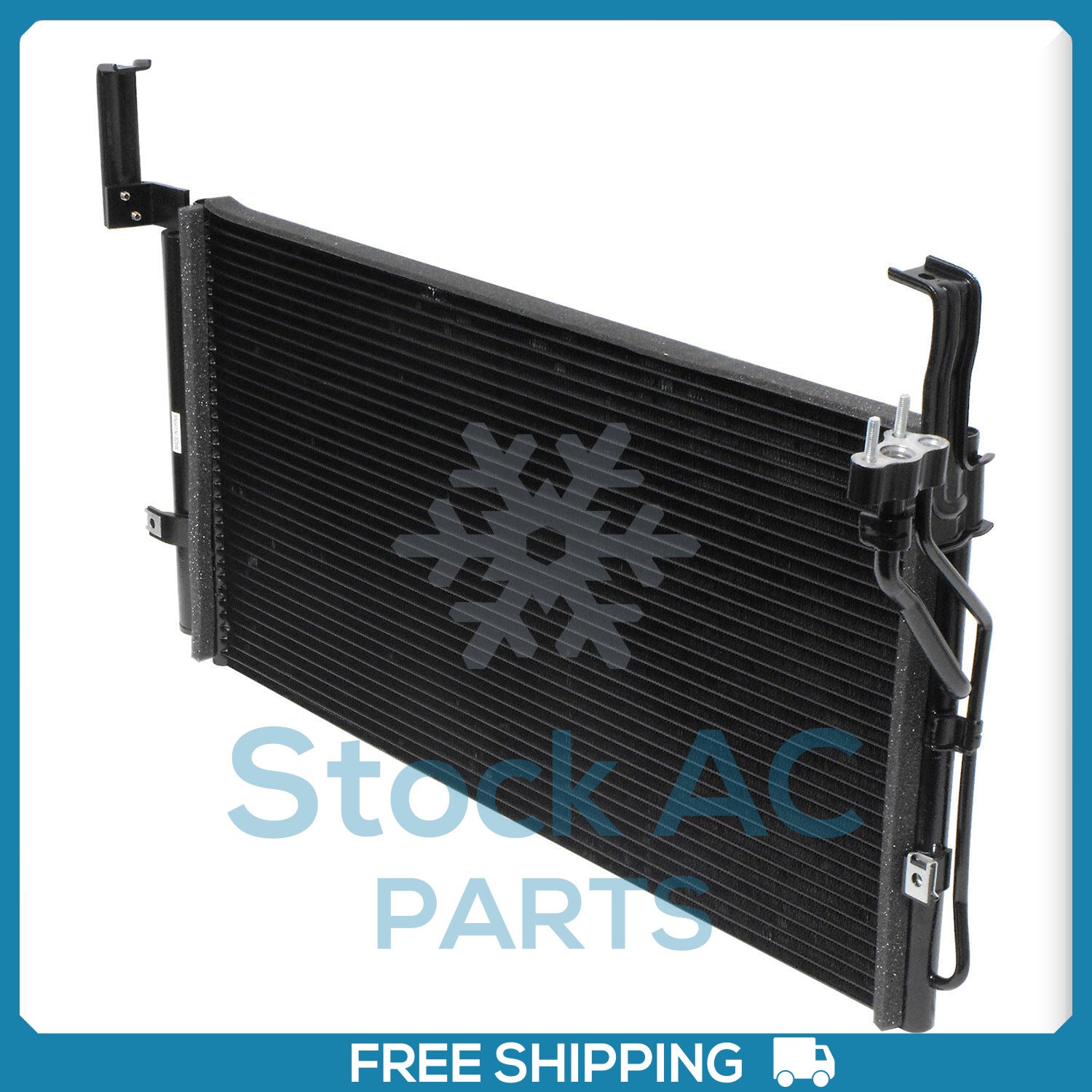 New A/C Condenser fits Hyundai Santa Fe - 2001 to 2006 - OE# 9760626000 - Qualy Air
