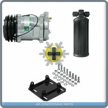 Cargar imagen en el visor de la galería, NEW AC COMPRESSOR WITH YORK TO SANDEN MOUNT AND UNIVERSAL RECIEVER - Qualy Air