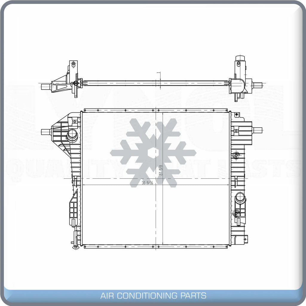 NEW Radiator for Ford F-250 Super Duty, F-350, F-350 Super Duty, F-450 Sup... QL - Qualy Air