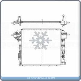 NEW Radiator for Ford F-250 Super Duty, F-350, F-350 Super Duty, F-450 Sup... QL - Qualy Air