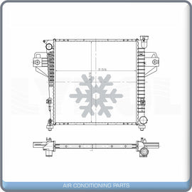 Radiator for JEEP LIBERTY 2007 V6 3.7L.. - OE# 68020278AA QL - Qualy Air
