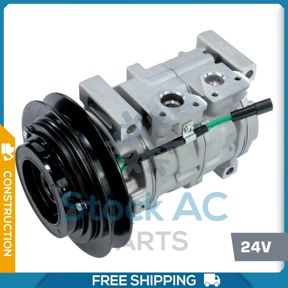 New A/C Compressor fits Hino Ranger Truck / Hitachi 470 - 24V - Qualy Air