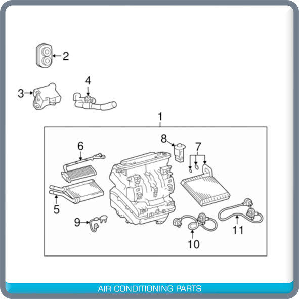 NEW A/C EVAPORATOR FOR TOYOTA COROLLA,PRIUS,RAV4/ SCION tC,xB/ LEXUS - CM110193 - Qualy Air