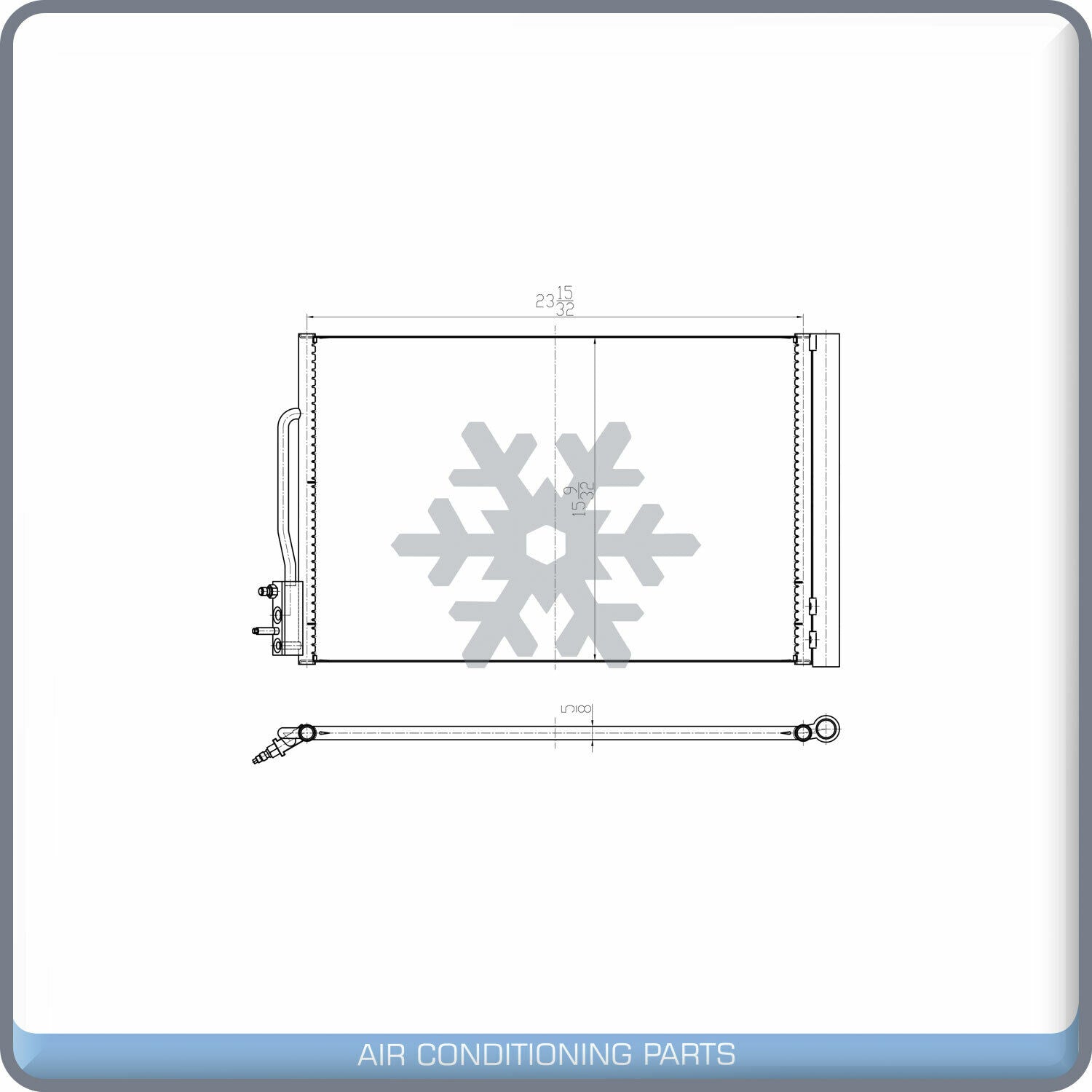 A/C Condenser for Buick LaCrosse / Chevrolet Malibu QL - Qualy Air