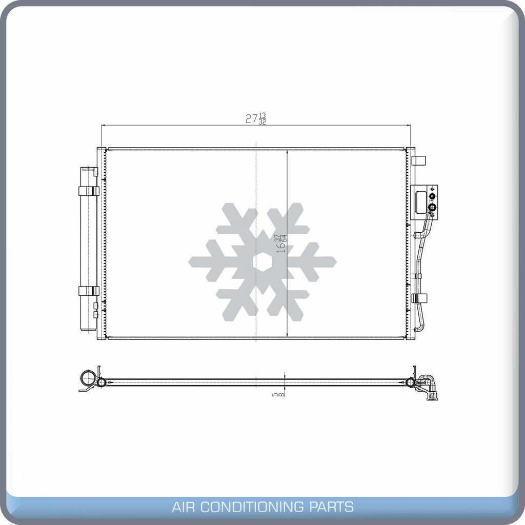 A/C Condenser for Sorento / Santa Fe QL - Qualy Air