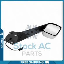 Load image into Gallery viewer, Chrome Hood Mirror Driver Left Side Assembly fit 2018-2022 Freightliner Cascadia - Qualy Air