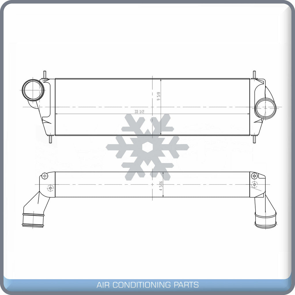 NEW Charge Air Cooler for 08-13 INT'L NAVISTAR 4300 4400 -OE# 222278 QL - Qualy Air
