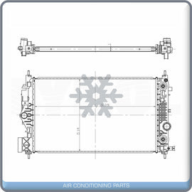 NEW Radiator fits 2016-2019 Buick Cascada, 1.6L I4 - OE# 16400-28661 QL - Qualy Air