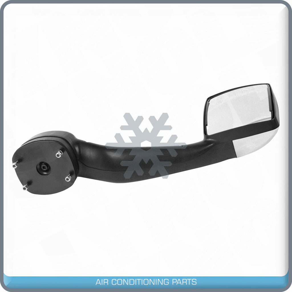 Chrome Hood Mirror Driver Left Side fit Kenworth T680 Peterbilt 2010+ 579 587 QL - Qualy Air