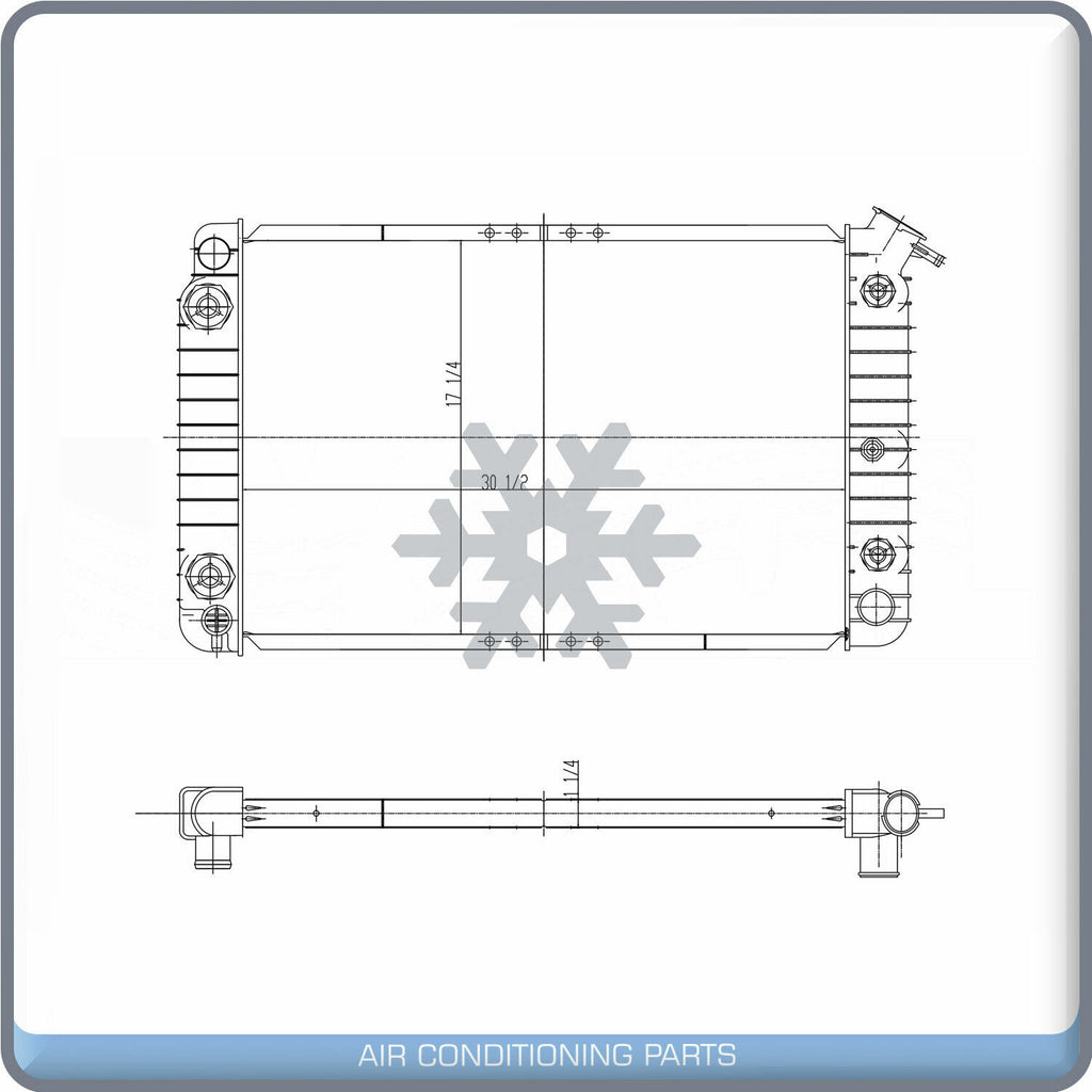 Radiator for Pontiac Bonneville / Buick Park Avenue / Oldsmobile 88, 98 QL - Qualy Air