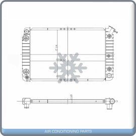 Radiator for Pontiac Bonneville / Buick Park Avenue / Oldsmobile 88, 98 QL - Qualy Air