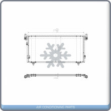 Load image into Gallery viewer, New A/C Condenser for Toyota Tundra - 2000 to 2005 - OE# 884600C050 QL - Qualy Air