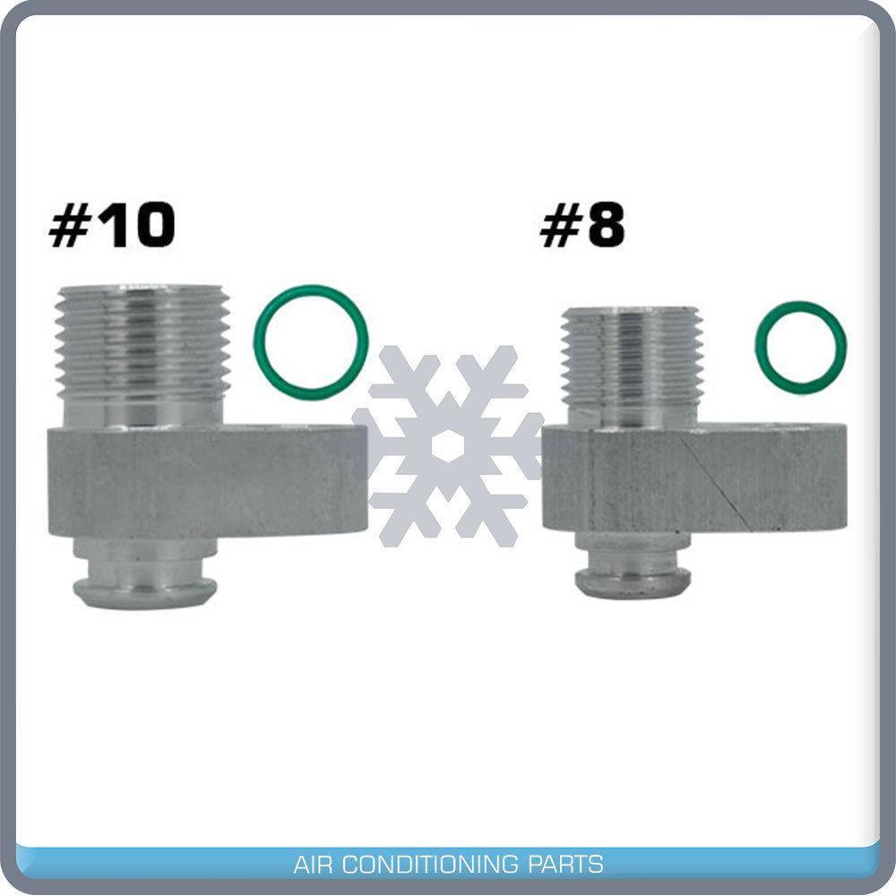 LS Swap AC Compressor adapter fittings for Denso 10s15 &10S17 & 10S20 - CM345061 - Qualy Air