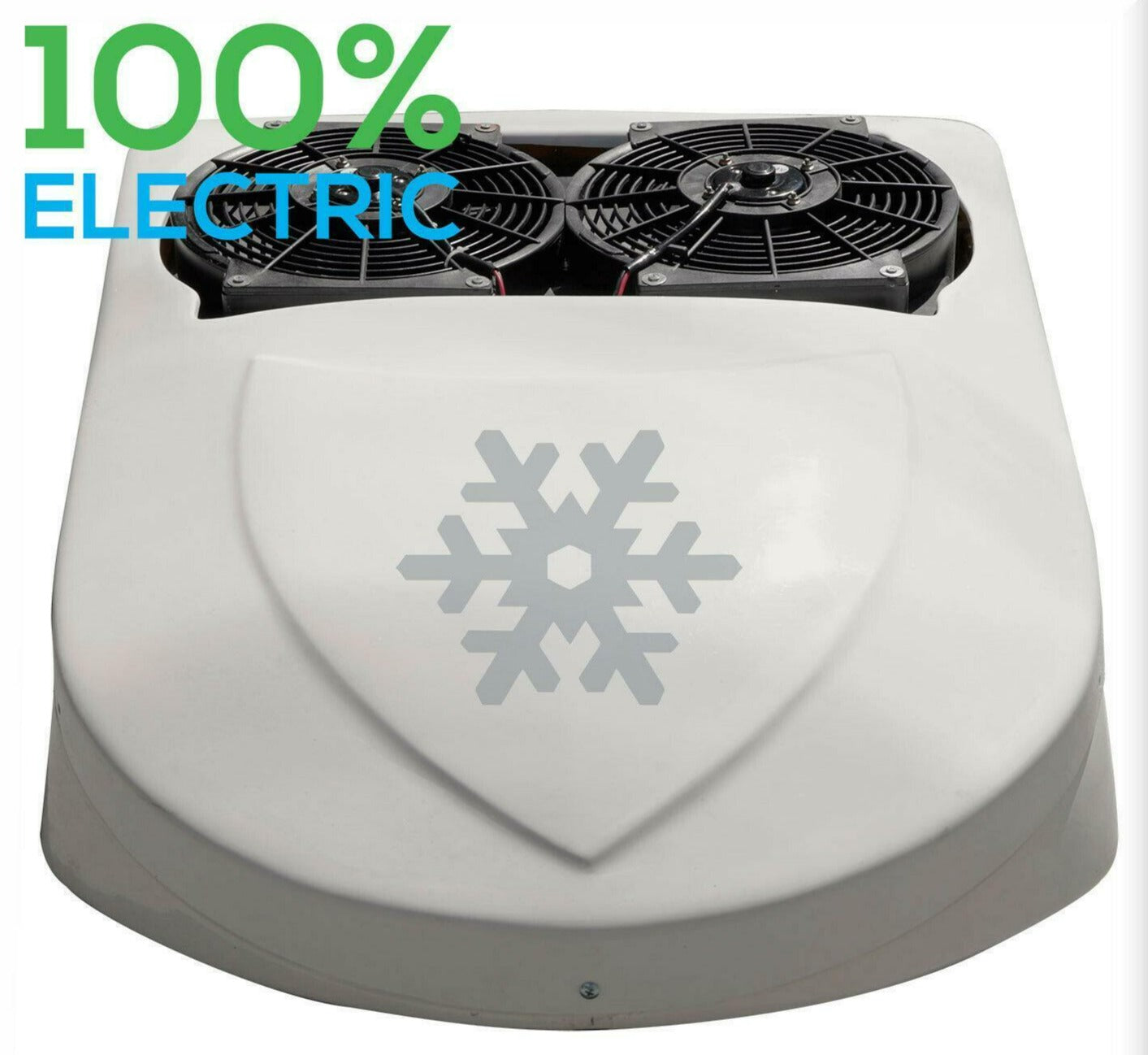 100% Electric A/C Unit fits All trucks - 12V, 12.000 BTU - No Compressor Needed - Qualy Air