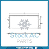 A/C Condenser for Ford Fusion / Lincoln Continental, MKZ QL