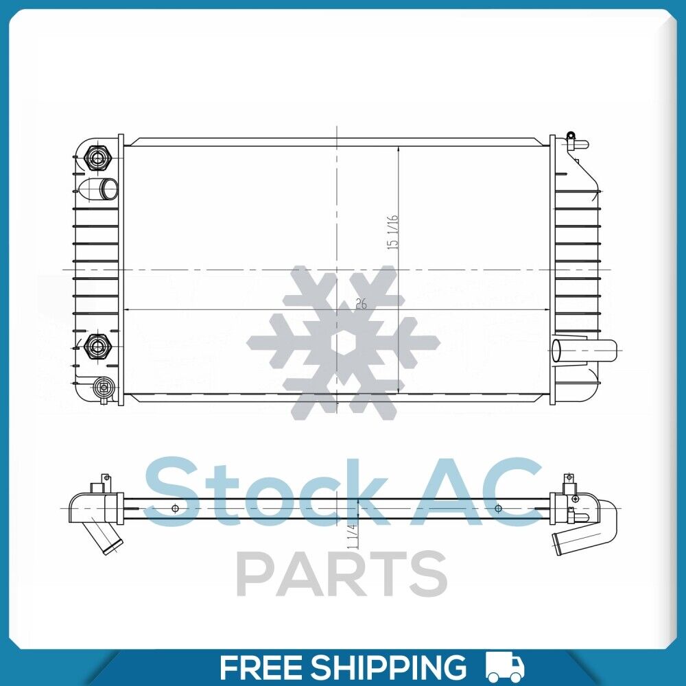 Radiator for Buick Skylark / Chevrolet Beretta, Corsica / Oldsmobile A... QL - Qualy Air