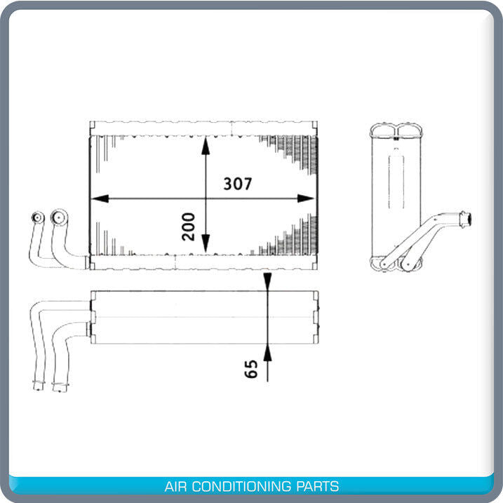 New A/C Evaporator Core for BMW 525i, 525xi, 528i, 528i.. - OE# 351211771 - Qualy Air