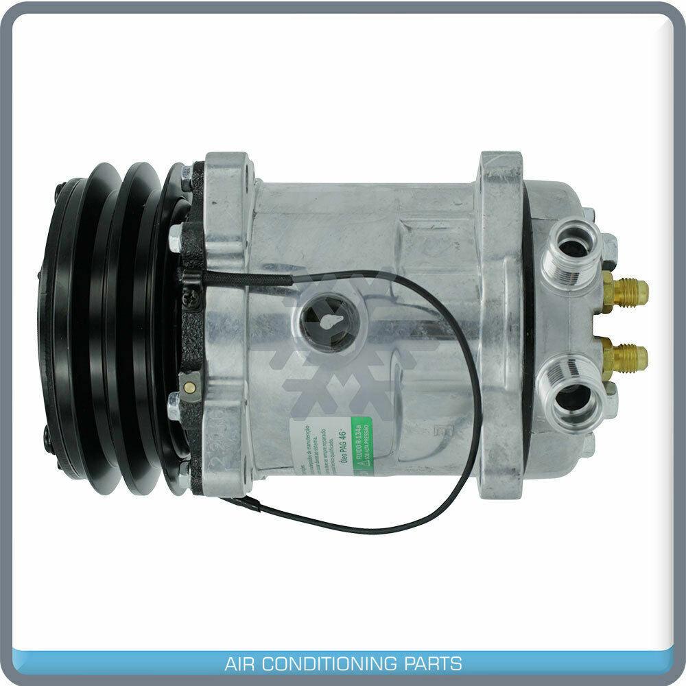 NEW AC COMPRESSOR WITH YORK TO SANDEN MOUNT AND UNIVERSAL RECIEVER - Qualy Air